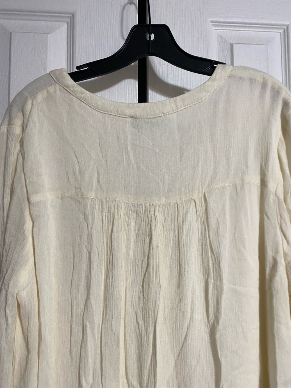 Hayden cream floral gauze lined dress size LARGE - Picture 11 of 15